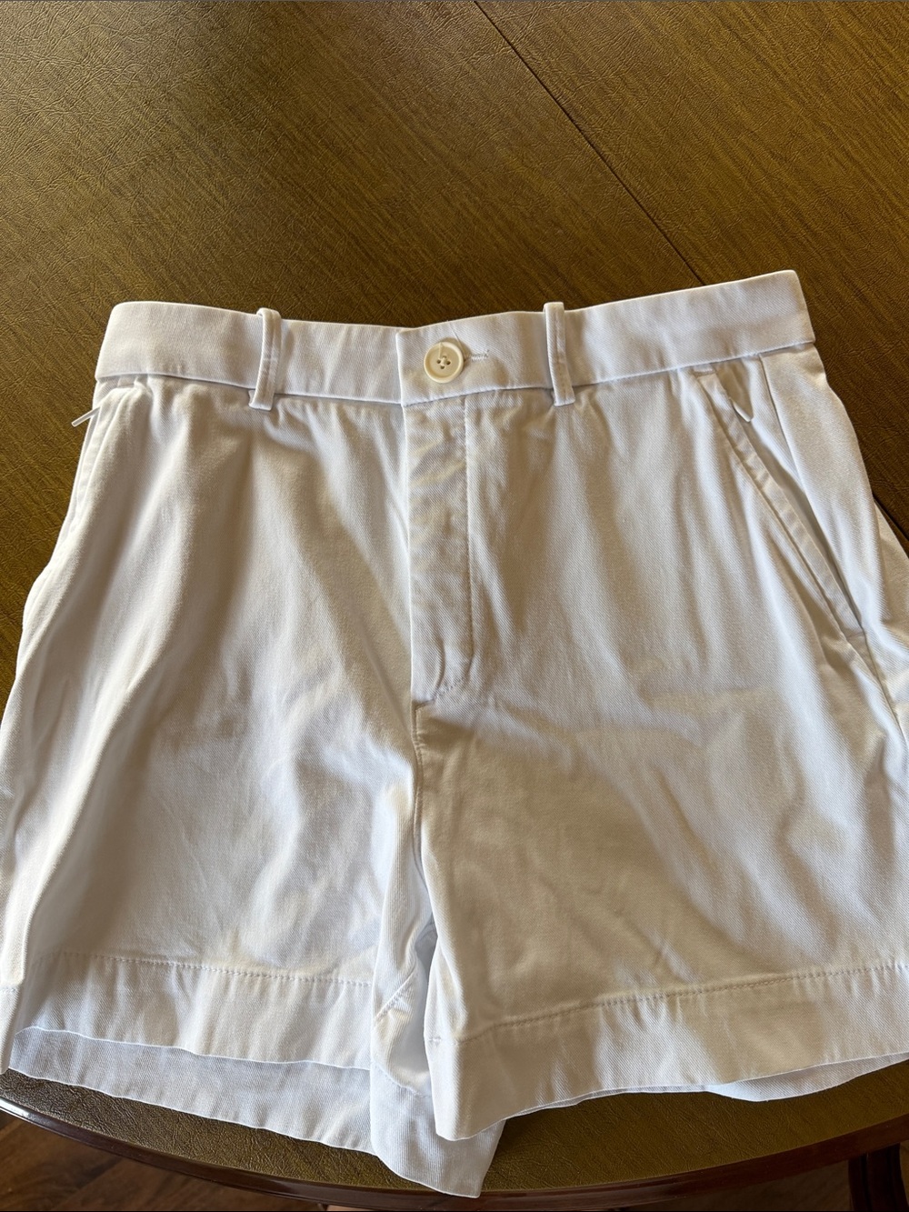 SPANX White Women's Flat Front Tailored Shorts